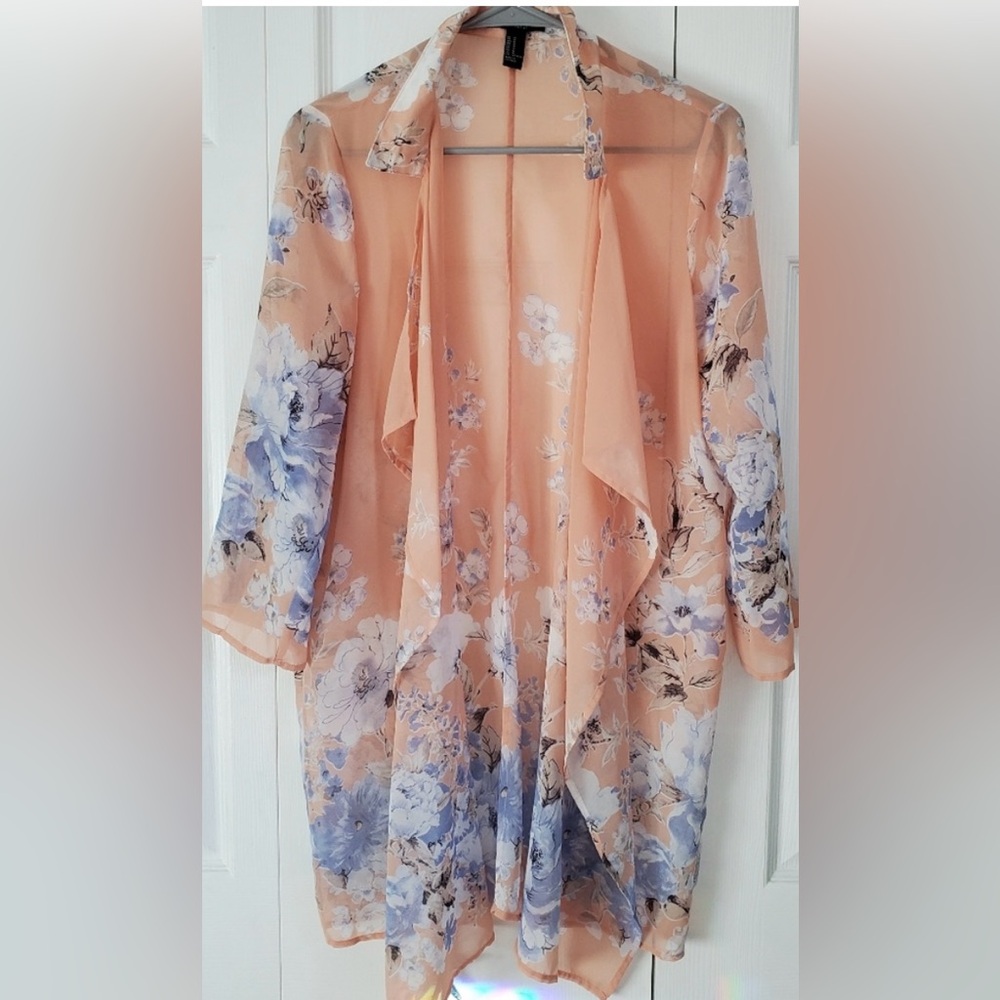 Forever 21 duster, cardigan Pink Coral.